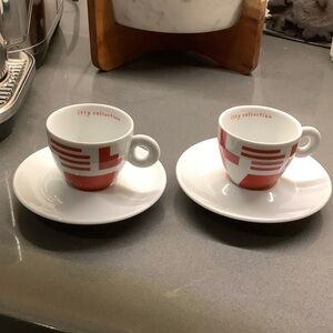 Illy Collection 2000 Rosenthal Red and White cup and saucer